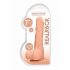 RealRock Dong 7 - realistische dildo met ballen (17 cm) - natuur