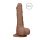 RealRock Dong 7 - realistische dildo met ballen (17cm) - donker natuur