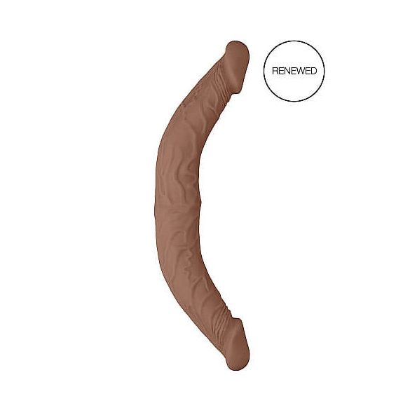 RealRock Dubbele Dildo 36 cm - Donker Natuurlijk