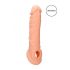 RealRock Penis Sleeve 8 - penismouw (21 cm) - natuur