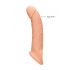 RealRock Penis Sleeve 9 - penis huls (21,5 cm) - natuurlijk