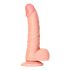 RealRock - realistische dildo met zuignap en balzak - 15,5cm (natuurlijk)