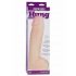 Doc Johnson Vac-U-Lock Hung 12 - realistische dildo met ballen (natuurlijk)