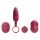 Platanomelón Mobi - oplaadbare, draadloze vibrator set - 2-delig (rood)