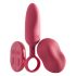 Platanomelón Mobi - oplaadbare, draadloze vibrator set - 2-delig (rood)