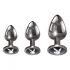 Playboy - anale dildo set - 3-delig (zilver)