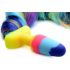 TAILZ - eenhoorn, siliconen anale dildo (regenboog)