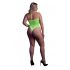 Au! - fluorescerend body met riemen (neon groen)