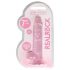 REALROCK - doorzichtige realistische dildo - roze (17cm)