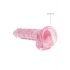 REALROCK - doorzichtige realistische dildo - roze (17cm)