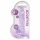 REALROCK - transparante realistische dildo - paars (19cm)