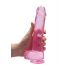 REALROCK - transparante realistische dildo - roze (22cm)