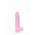 REALROCK - doorzichtige realistische dildo - roze (15cm)