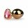 Easytoys Metalen Butt Plug No.7 - Roze Hart - Goud (3cm)