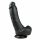 Easytoys - zuignap, dildo (20cm) - zwart