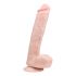 Easytoys - Grote dildo met zuignap en ballen (26,5 cm) - huidkleurig