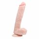 Easytoys - Grote dildo met zuignap en ballen (26,5 cm) - huidkleurig