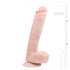 Easytoys - Grote dildo met zuignap en ballen (26,5 cm) - huidkleurig