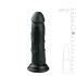 Easytoys - realistische dildo met zuignap (15,5cm) - zwart