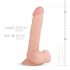 Real Fantasy Felix - realistische dildo met ballen - 22 cm (natuurlijk)