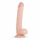 Real Fantasy Elvin - realistische dildo met balzak - 28cm (natuurlijk)