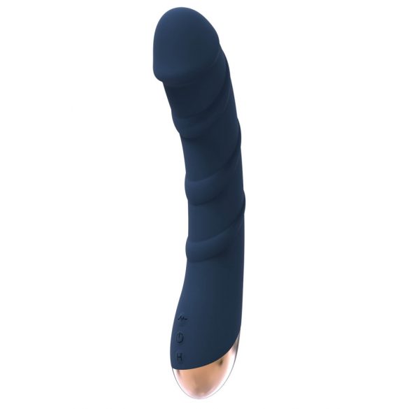 Goddess Atlas - oplaadbare, waterdichte, verwarmende G-spot vibrator (blauw)