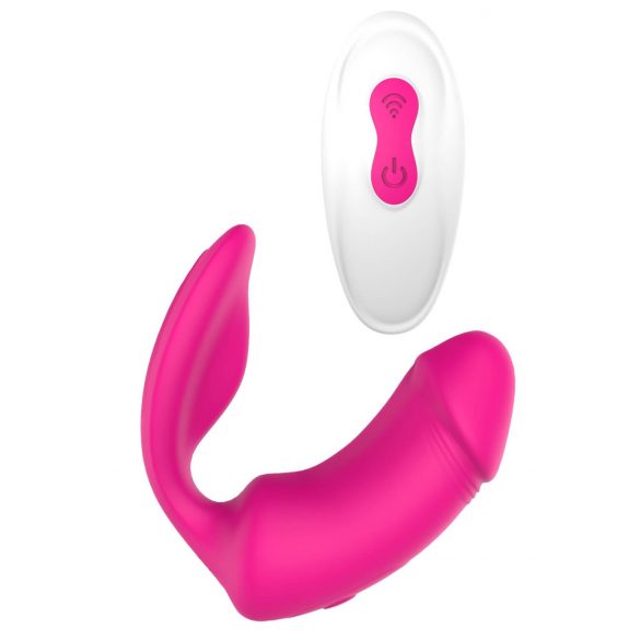 Vibes of Love Duo - oplaadbare 2in1 clitoris vibrator (roze)