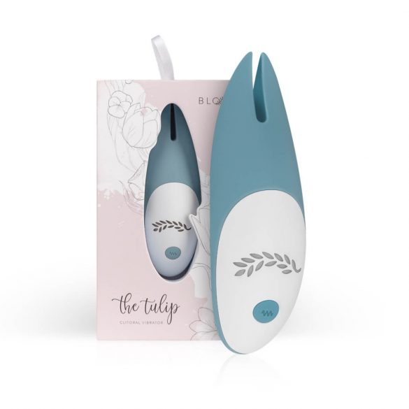 Bloom Tulip - oplaadbare siliconen clitoris vibrator (turkoois)