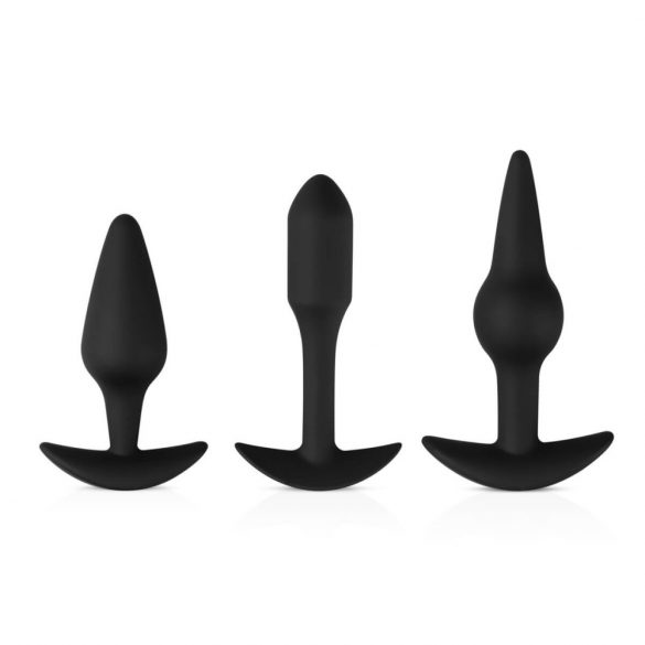 Easytoys Plezier Set - Diverse Anale Dildo's (zwart)