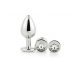 Gleaming Love - anale plug set - zilver (3-delig)