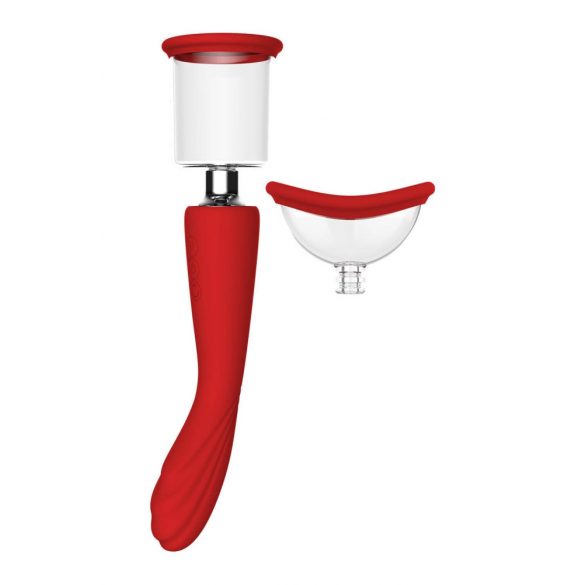 Rode Revolutie Georgia - G-spot vibrator en vaginazuil (rood)