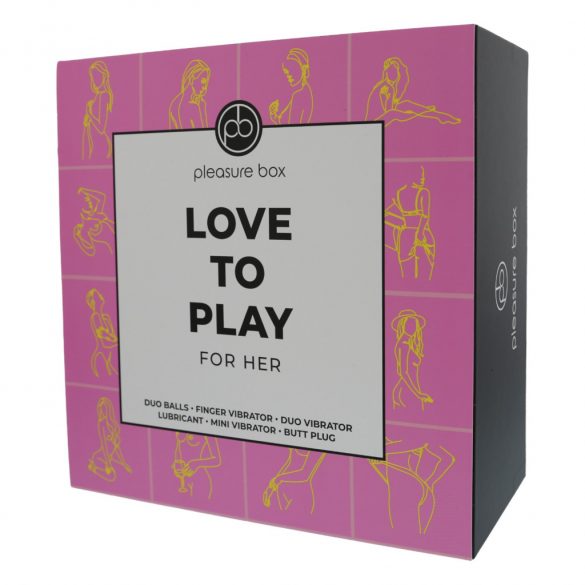 Pleziebox Speel Liefde - vibratorset - 6 stuks (roze-paars)