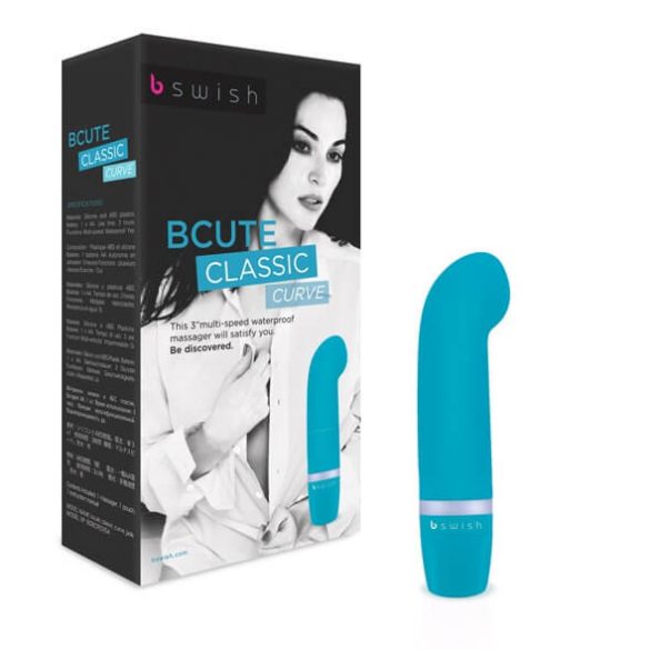 B SWISH Curve - waterdichte mini G-spot vibrator (turquoise)