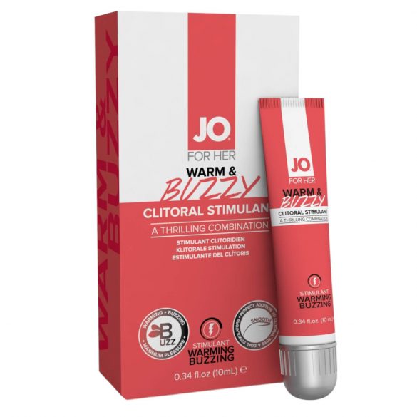 JO WARM & BUZZY - clitoris stimulerende gel voor vrouwen (10 ml)