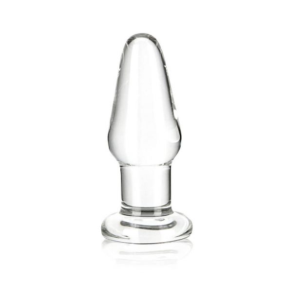 GLAS - Klassieke glazen anale dildo (transparant)