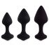 FEELZTOYS Bibi - anale dildo set - zwart (3-delig)