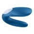 Satisfyer Dubbele Walvis - tweemotorige paren vibrator (blauw)