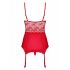 Obsessive Lovica - kanten jarreteltop en string (rood)