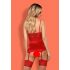 Obsessive Lovica - kanten jarreteltop en string (rood)