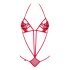 Obsessive Luiza - tulpen kanten body - rood (S/M)