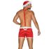 Obsessive Mr Claus - Kerstman kostuum set (2-delig) - rood