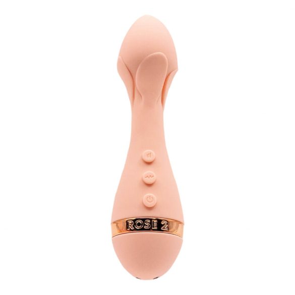 Vush De Roos 2 - oplaadbare, waterdichte vibrator (roze)