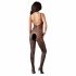 NO:XQSE - Geperforeerd net bodysuit (zwart)