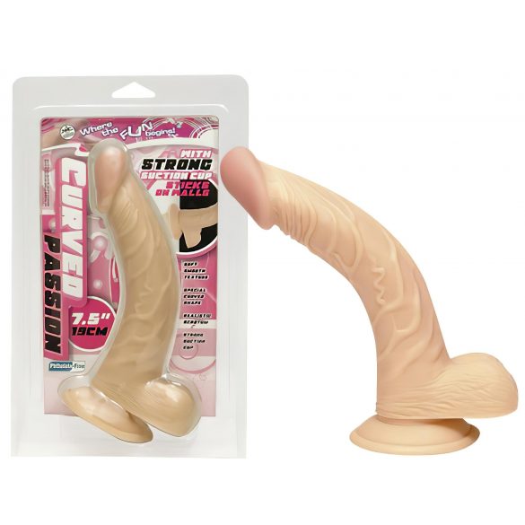 NMC 7.5 - Gebogen natuurlijke dildo (19cm)