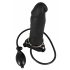 You2Toys - Opblaasbare Strap-On - holle siliconen dildo (zwart)