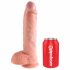 King Cock 10 grote dildo (25 cm) - naturel