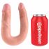 King Cock dubbele dildo (medium) - natuurlijk