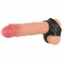 You2Toys - Latex penis- en balzakring - zwart