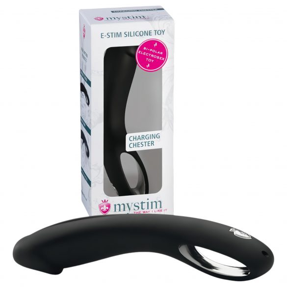 mystim Charging Chester - siliconen elektro-dildo