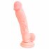 Medische siliconen dildo (18 cm) - natuur